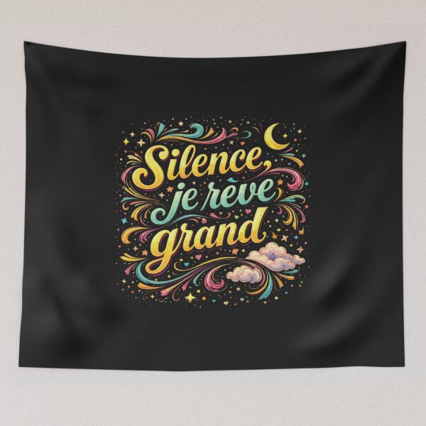 Item preview, Illustrated quote: "Silence, I'm dreaming big" designed and sold by vystekimages.