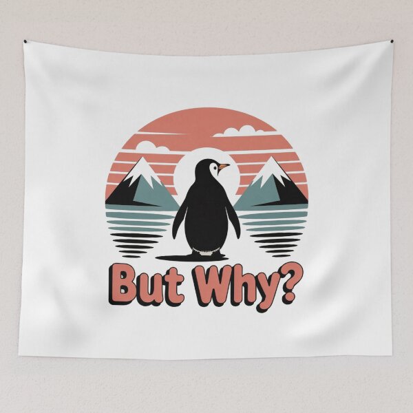 Item preview, Nihilist Penguin Retro but why designed and sold by Meryem Mamouni.