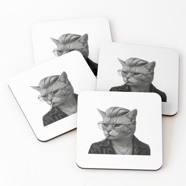 Item preview, Cool Hipster Cat   designed and sold by TeeARTHY.