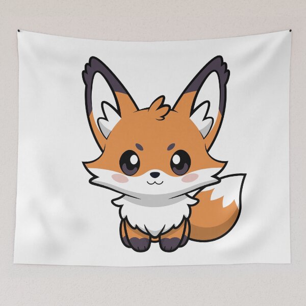 Item preview, Adorable Chibi Fox - Cute Cartoon Animal Design designed and sold by RyanBelandres.
