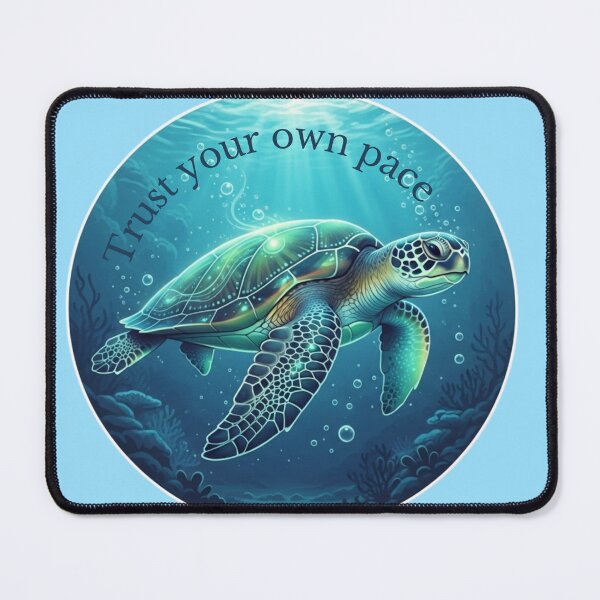 Item preview, Trust Your Own Pace – Sea Turtle Inspirational Art designed and sold by soletstudio.