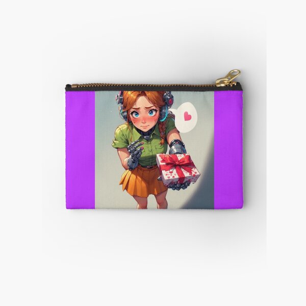 Item preview, Shy Android Girl Anime - Valentine's Day designed and sold by ArtsJulian.
