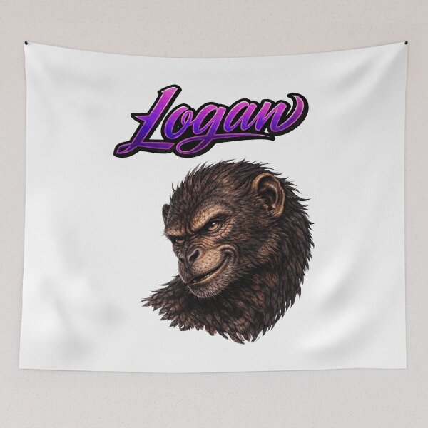 Item preview, Logan Monkey Zodiac — Intelligence and Strategy of the Chinese Monkey designed and sold by AlexLineArt.