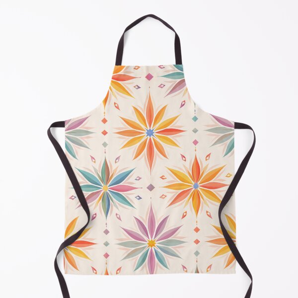 Item preview, Retro Starburst Diamond Pattern in Pastel Coral & Teal (AI Seamless Design) designed and sold by Cleora Visuals.