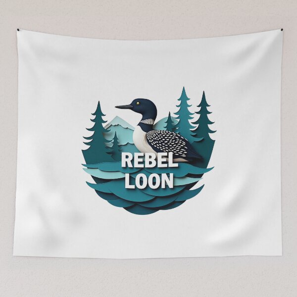 Item preview, Paper Rebel Loon - 3D Layered Paper Cutout Minnesota designed and sold by The Grumpy Pet Club.