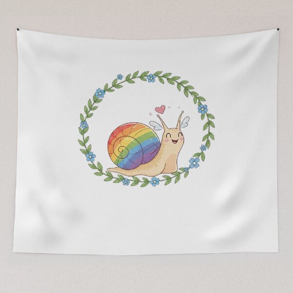 Item preview, Oscar - The Cutesy Pride Snail designed and sold by Zovermind.