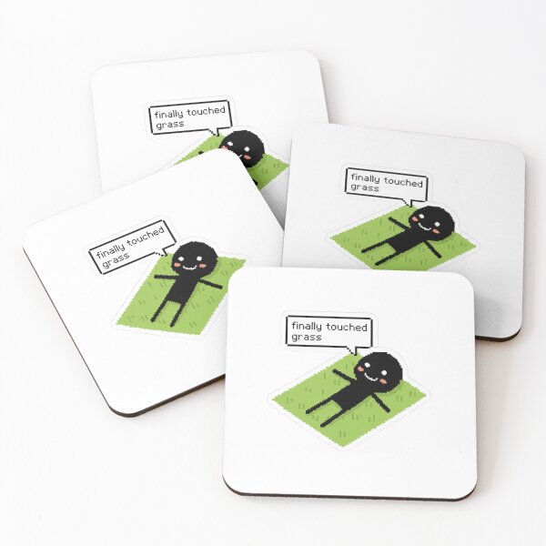 Item preview, Finally Touched Grass Pixel Art designed and sold by TinyJoy Studio.