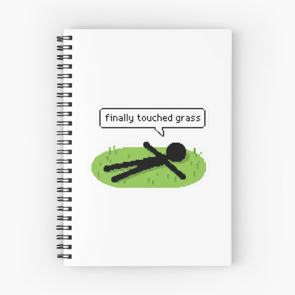Item preview, Finally Touched Grass Pixel Meme designed and sold by TinyJoy Studio.