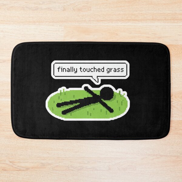 Item preview, Finally Touched Grass Pixel Meme designed and sold by TinyJoy Studio.