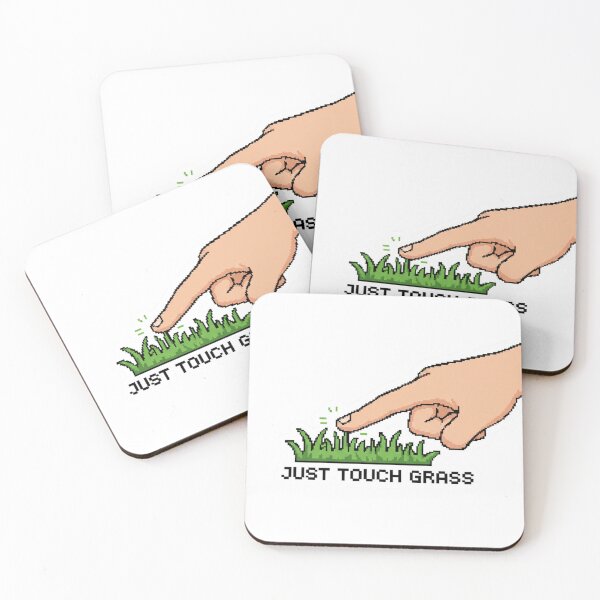 Item preview, Just Touch Grass Pixel Art designed and sold by TinyJoy Studio.