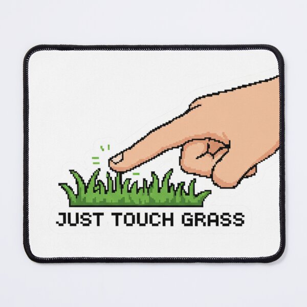 Item preview, Just Touch Grass Pixel Art designed and sold by TinyJoy Studio.