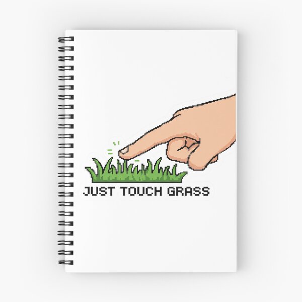 Item preview, Just Touch Grass Pixel Art designed and sold by TinyJoy Studio.