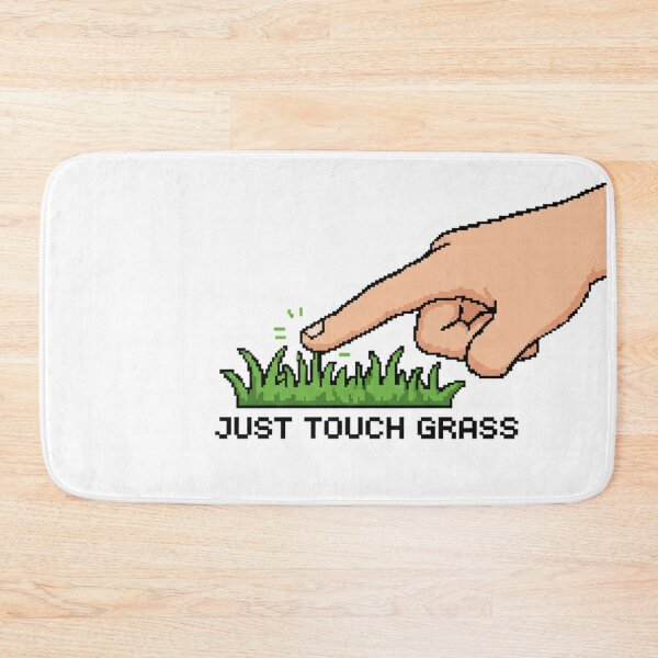 Item preview, Just Touch Grass Pixel Art designed and sold by TinyJoy Studio.