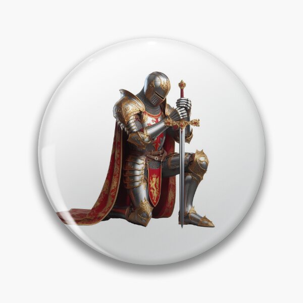 Item preview, Medieval Knight Prayer Crusader Warrior Art designed and sold by DrawDrip.