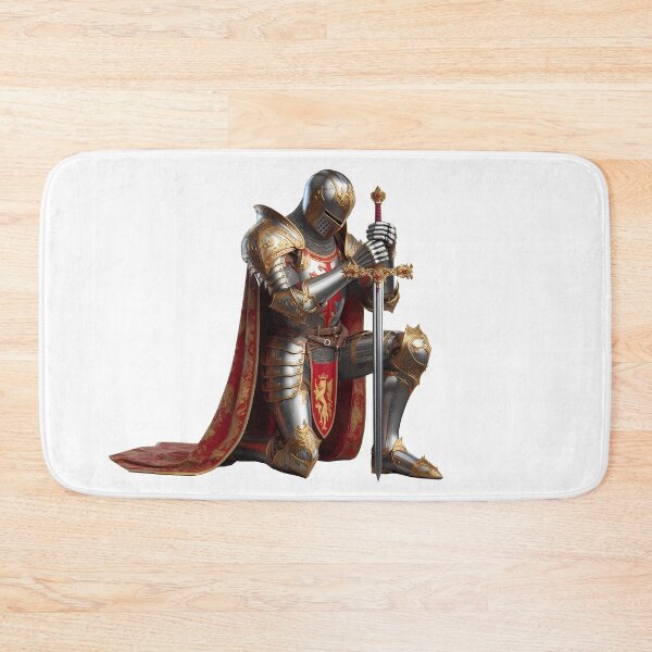 Item preview, Medieval Knight Prayer Crusader Warrior Art designed and sold by DrawDrip.
