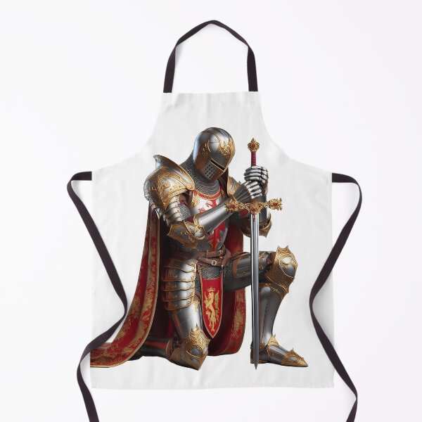 Item preview, Medieval Knight Prayer Crusader Warrior Art designed and sold by DrawDrip.