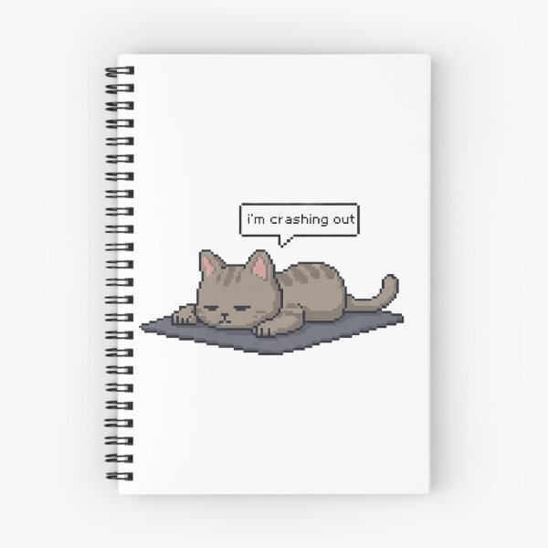 Item preview, I’m Crashing Out Pixel Cat designed and sold by TinyJoy Studio.