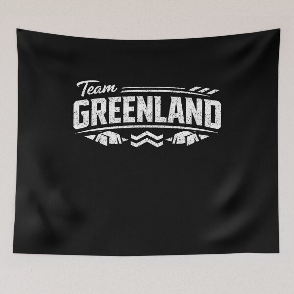 Item preview, Team Greenland Distressed Support Graphic designed and sold by FreshVibe Prints.