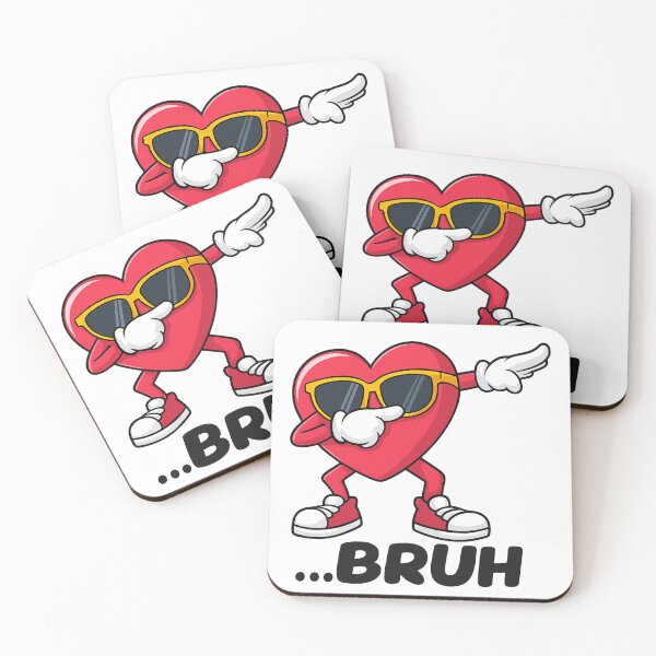 Item preview, Bruh Valentine Heart – Funny Dabbing Love Meme Design designed and sold by Forestfrost.