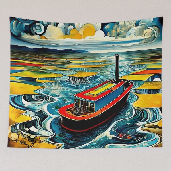Item preview, The Stranded Steamboat designed and sold by George Hutton Hunter.