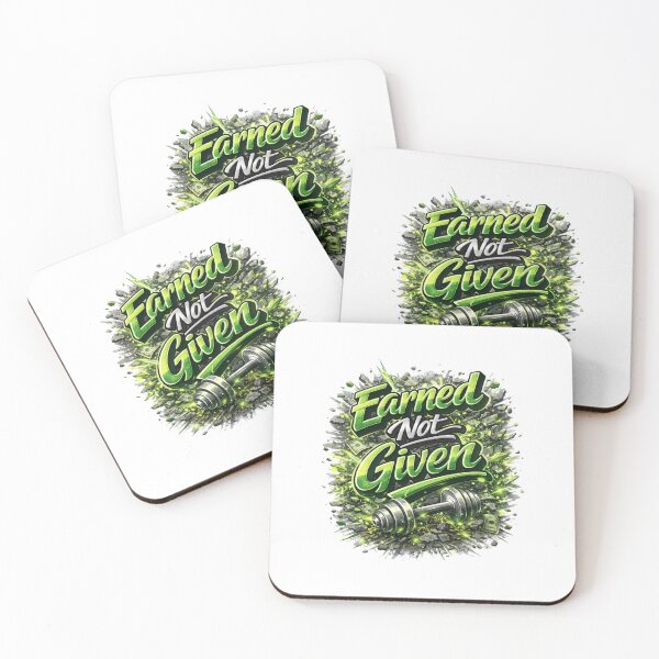 Item preview, Earned Not Given Motivational Typography Design designed and sold by Combat Skies.