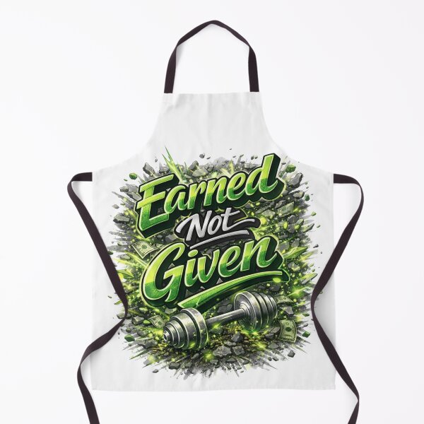 Item preview, Earned Not Given Motivational Typography Design designed and sold by Combat Skies.