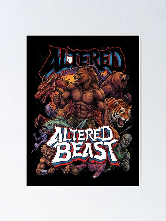 Altered Beast 1988 Arcade Mega Drive T-Shirt | Sega Genesis Retro