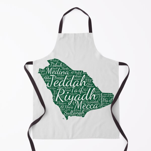 Item preview, Saudi Arabia City Map Word Art - Modern Green & White Design designed and sold by mashmosh.