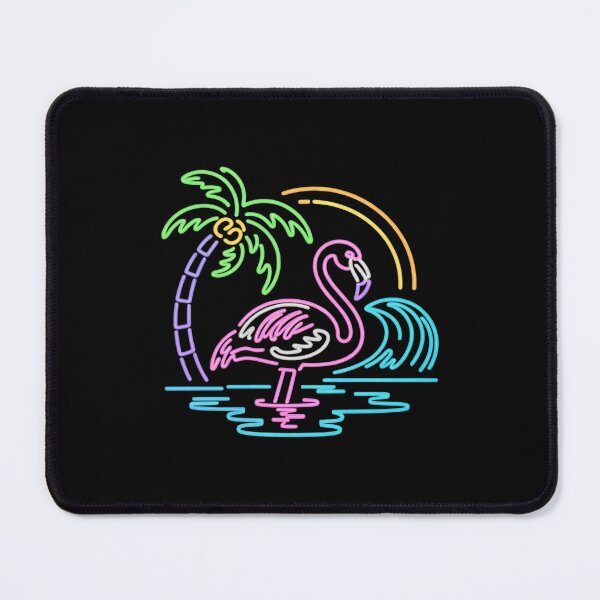 Item preview, 80s Pink Flamingo Palm Summer Vacation Beach designed and sold by MarryIsMonth.