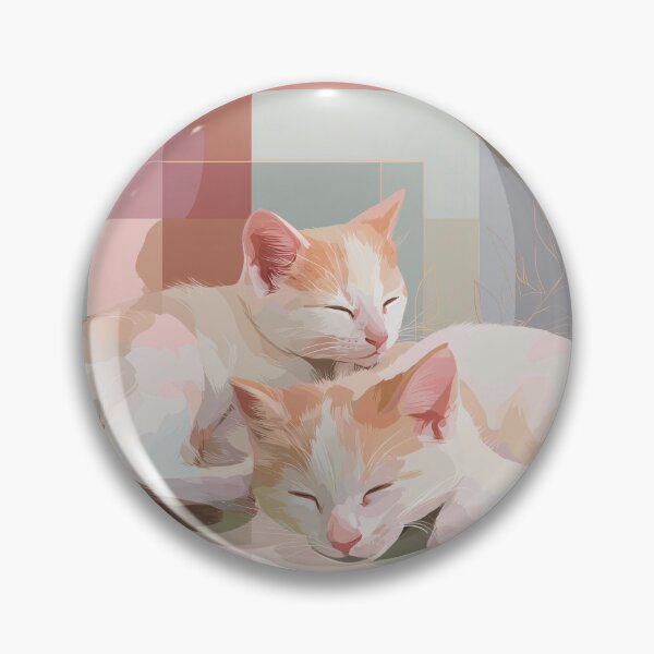 Item preview, Sleeping Cats in boho Geometric Design designed and sold by lautir.