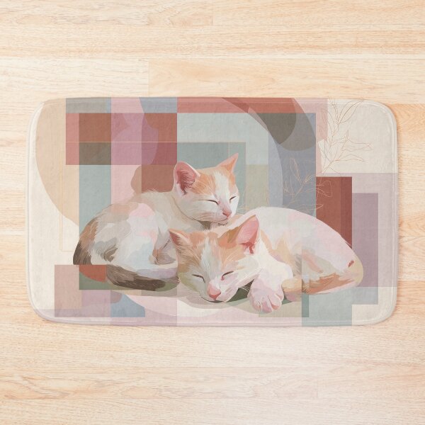 Item preview, Sleeping Cats in boho Geometric Design designed and sold by lautir.