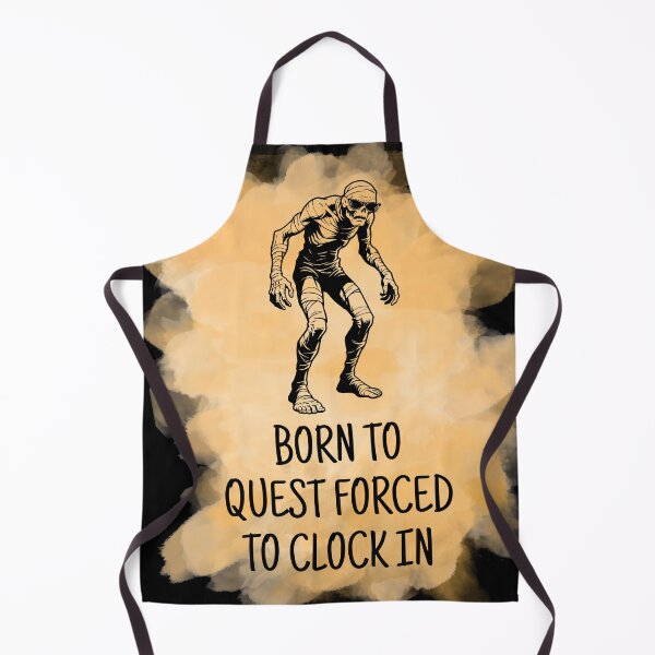 Item preview, Born to Quest Forced to Clock In – Funny Work Life Fantasy Quote designed and sold by MK-Charlie.