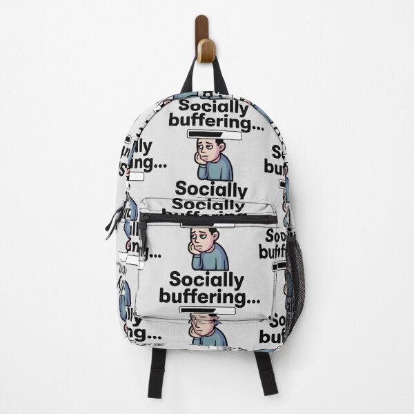 Item preview, Socially Buffering Funny Introvert and Social Anxiety Art designed and sold by SplashTastic.