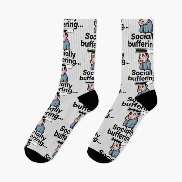 Item preview, Socially Buffering Funny Introvert and Social Anxiety Art designed and sold by SplashTastic.