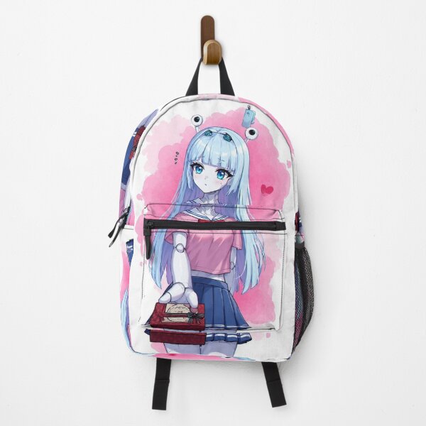Item preview, Android girl delivering a Valentine's Day gift designed and sold by ArtsJulian.
