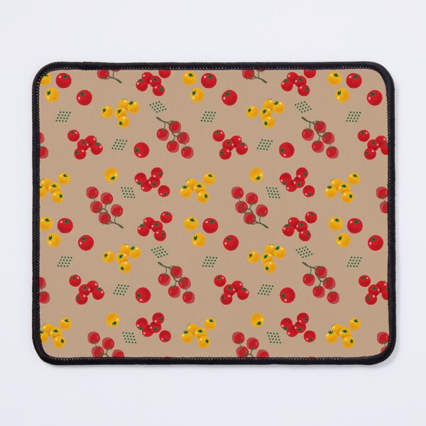 Item preview, Cherry Tomatoes Pattern - Grey Orange, Red, and Yellow designed and sold by ottrain.