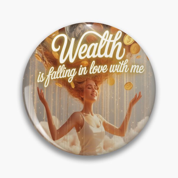 Item preview, Wealth Is Falling in Love With Me – Abundance Manifestation Art designed and sold by IManifestArt.