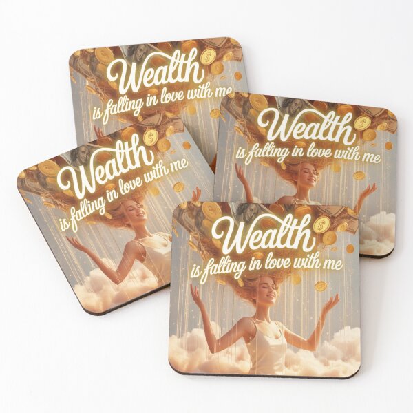 Item preview, Wealth Is Falling in Love With Me – Abundance Manifestation Art designed and sold by IManifestArt.