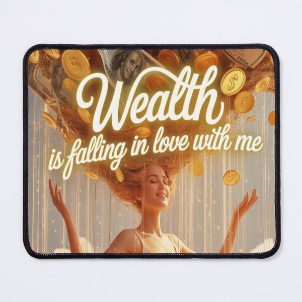Item preview, Wealth Is Falling in Love With Me – Abundance Manifestation Art designed and sold by IManifestArt.