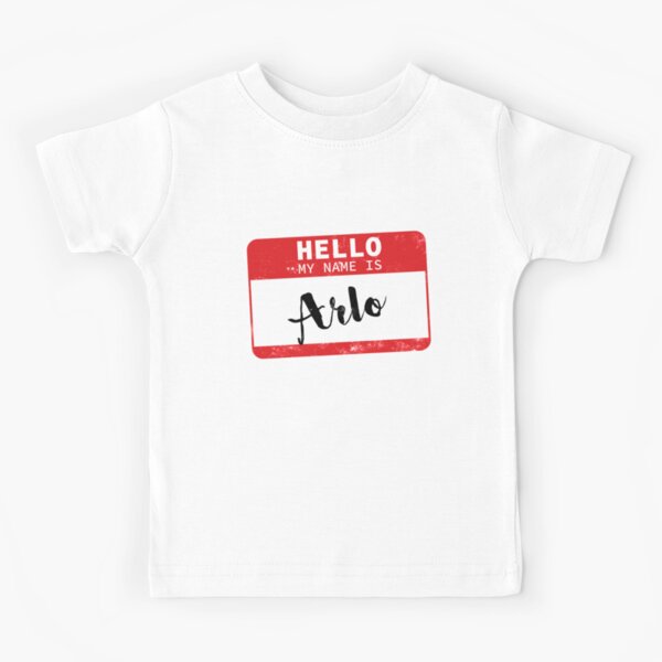 My Name is Emma Personalized Name Toddler/Kids Short Sleeve T-Shirt Mashed Clothing Hello
