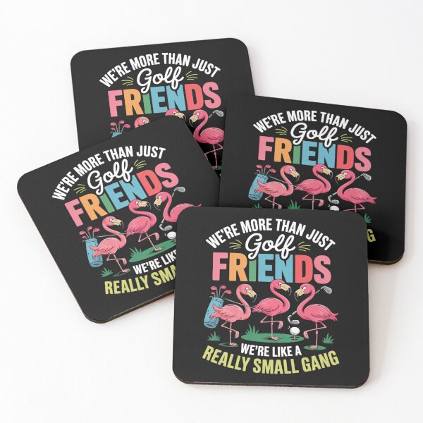 Item preview, We're More Than Just A Golf Friends Flamingo Small Gang designed and sold by MarryIsMonth.