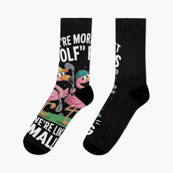 Item preview, We're More Than Just Golf Friends Flamingo designed and sold by MarryIsMonth.