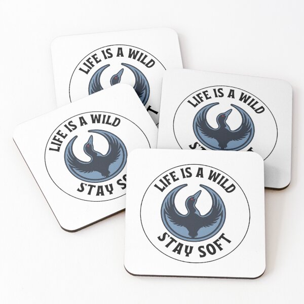 Item preview, Life Is Wild Stay Soft – Rebel Loon Circle Sticker designed and sold by Nourhan2021.