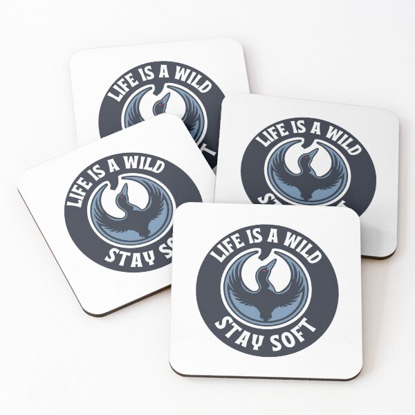 Item preview, Life Is Wild Stay Soft – Rebel Loon Circle Sticker designed and sold by Nourhan2021.
