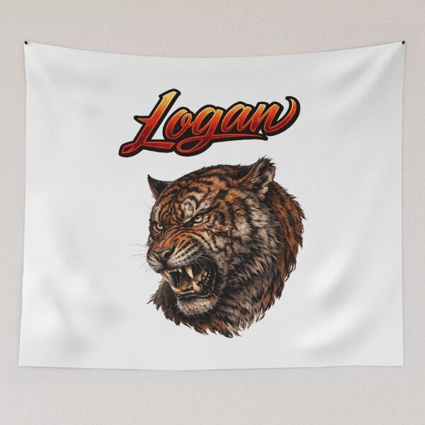 Item preview, Logan Tiger Zodiac — Power and Courage of the Chinese Tiger designed and sold by AlexLineArt.