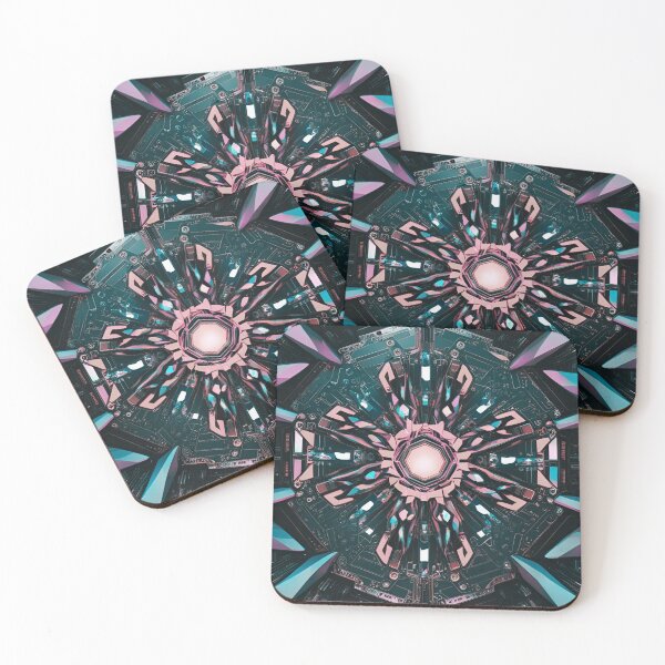 Item preview, Neon Tech: Abstract Quantum Engine designed and sold by mxztar.