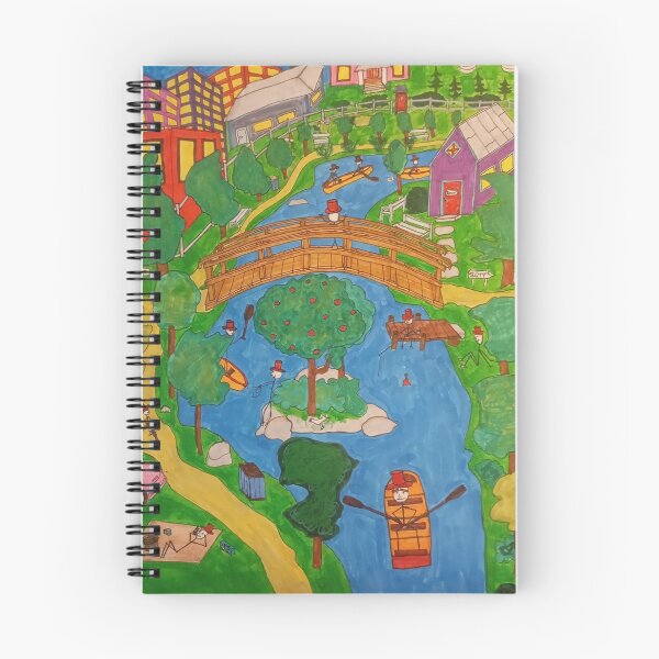 Item preview, The River Through Stickfigure-Town designed and sold by THEJTV.