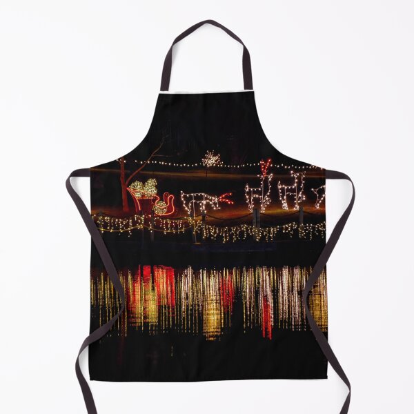 Item preview, Festive Santa Claus Christmas Lights by the Lake designed and sold by Catherine Sherman.
