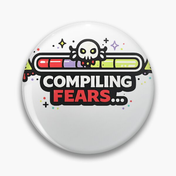 Item preview, Compiling Fears… – Dark Coding Humor designed and sold by Cool Geeks.