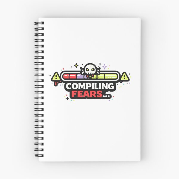 Item preview, Compiling Fears… – Dark Coding Humor designed and sold by Cool Geeks.